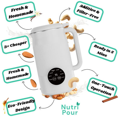 NutriPour - The 8-in-1 Multifunction Nut Milk & Juice Maker
