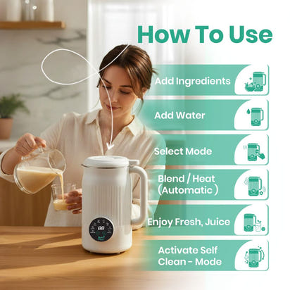 NutriPour - The 8-in-1 Multifunction Nut Milk & Juice Maker