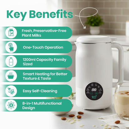 NutriPour - The 8-in-1 Multifunction Nut Milk & Juice Maker